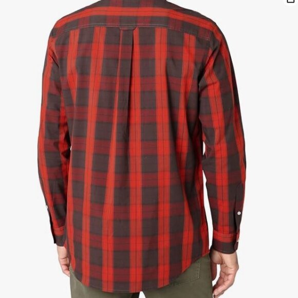 NEW Chaps Mens Button Down Shirt Casual Red Blue Plaid Cotton Blend Size 3X - Picture 6 of 6